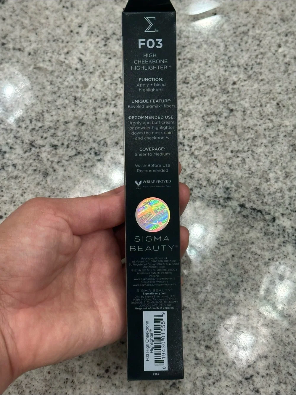 Sigma Beauty F03 High Cheekbone Highlighter brush
